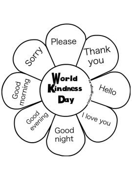 World Kindness Day | Coloring Page