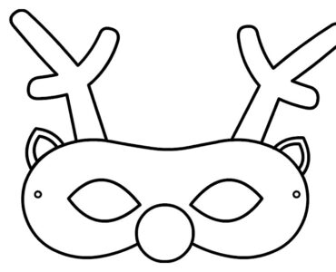 christmas reindeer mask