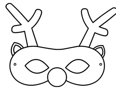christmas reindeer mask