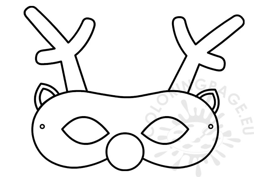 christmas reindeer mask