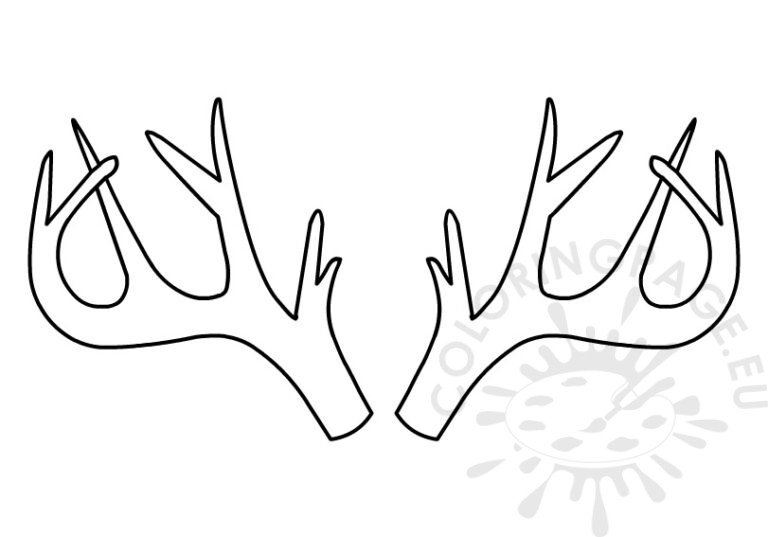 Deer Antlers | Coloring Page