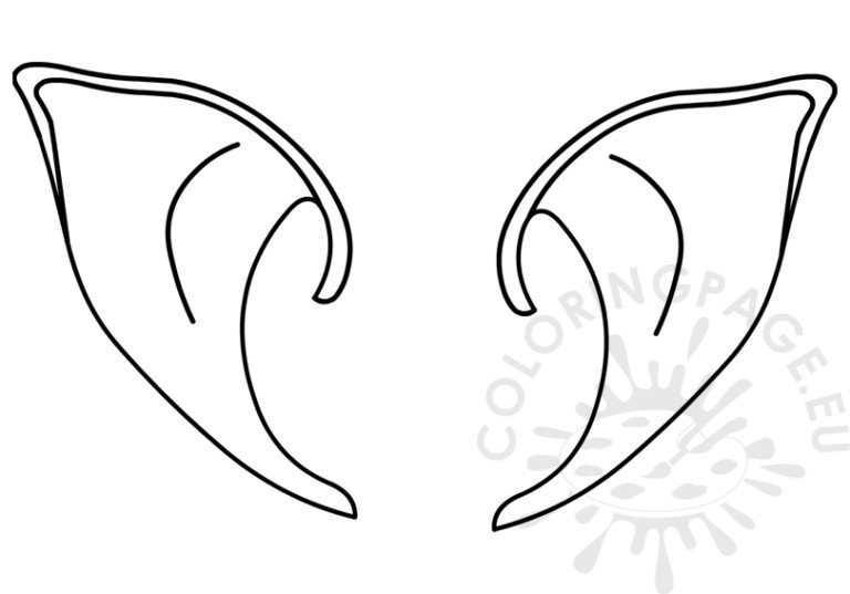 Elf ears Coloring Page