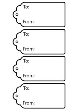 Free printable Christmas gift tags | Coloring Page