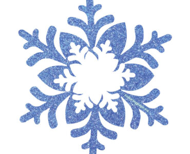 glitter snowflake