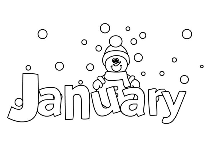 January free printable | Coloring Page