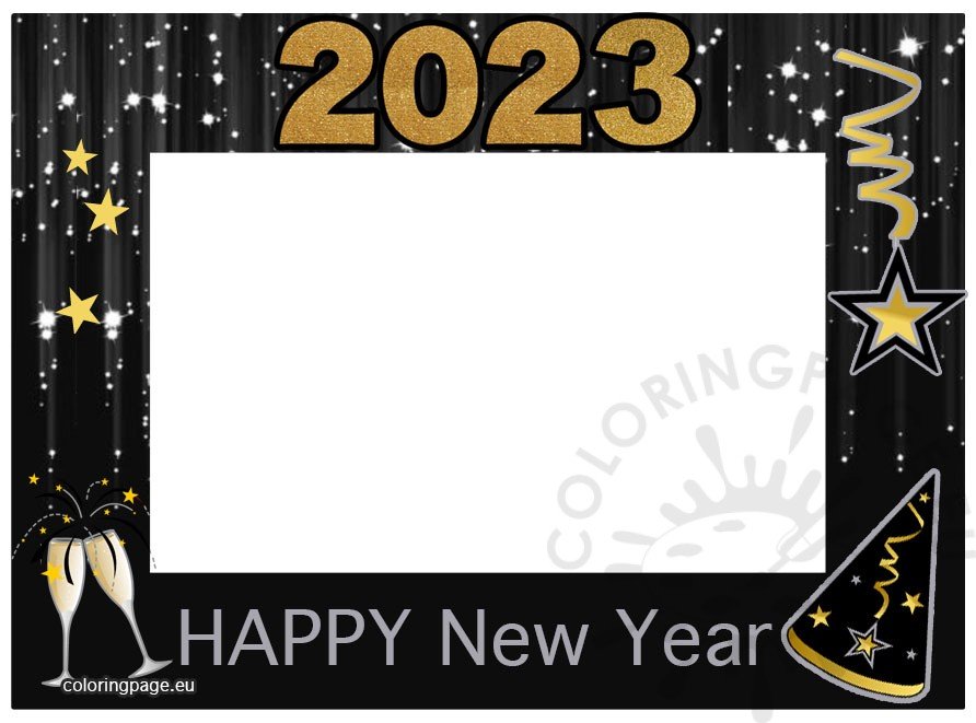 new year 2023 frame