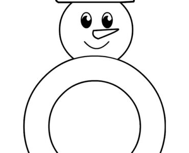 paper snowman wreath