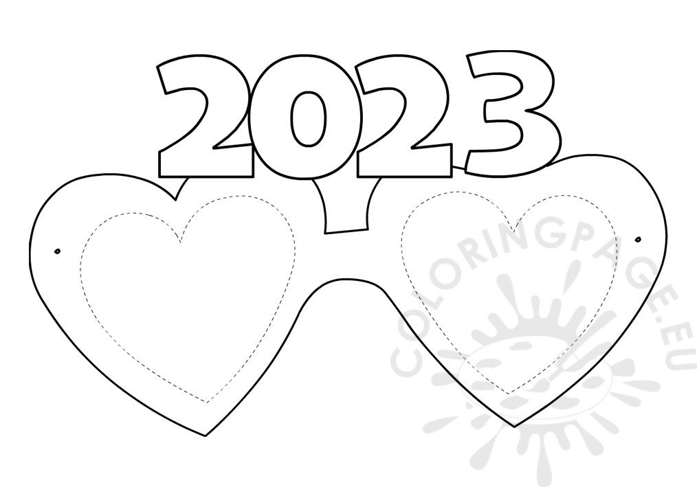party glasses 2023 template