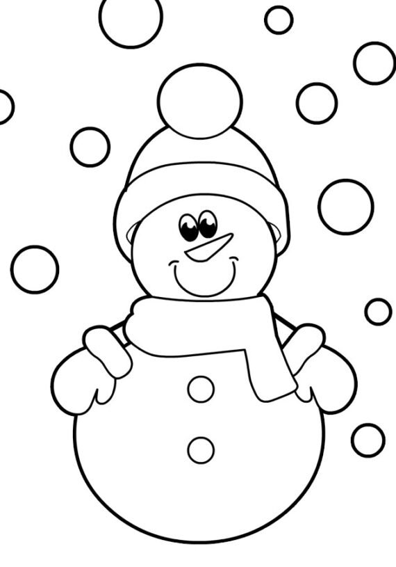 Simple Winter | Coloring Page