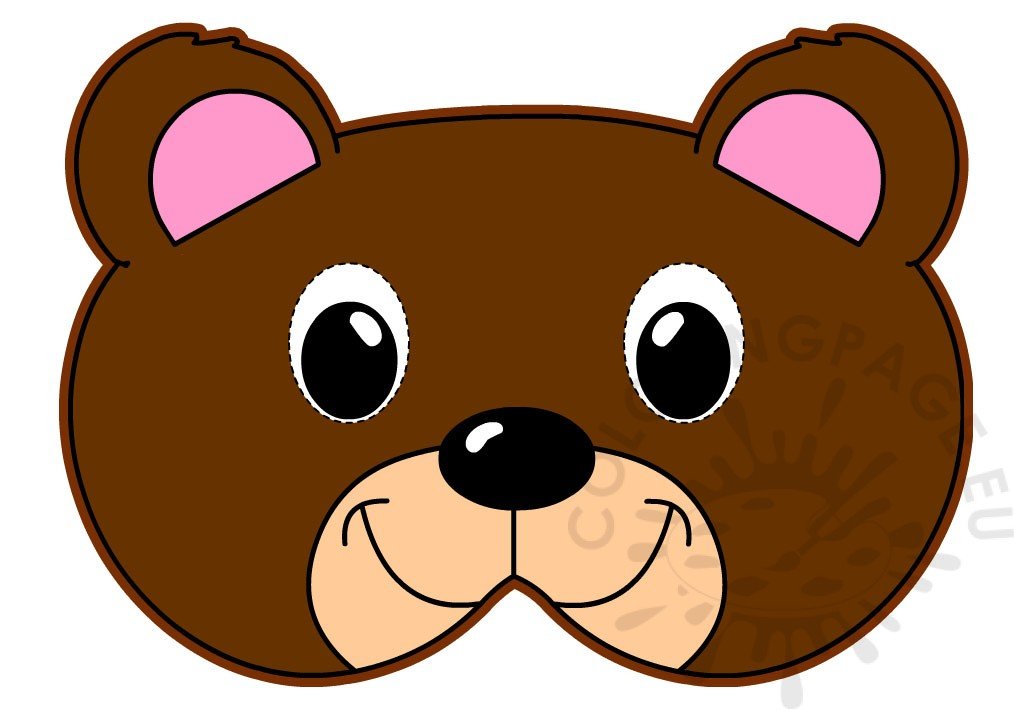 brown bear mask