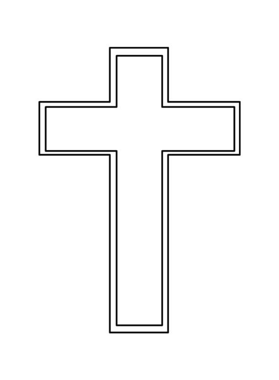 Easter Cross | Coloring Page