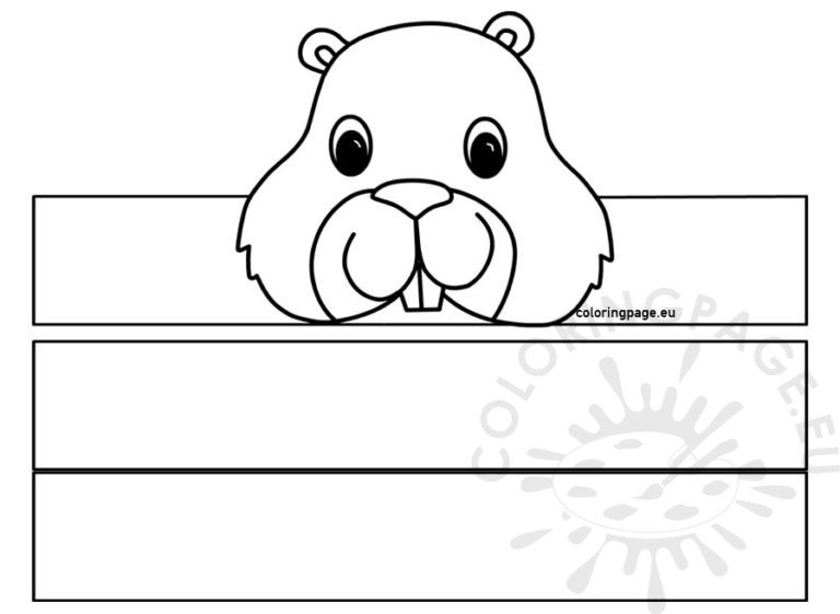 Groundhog Day Headband | Coloring Page