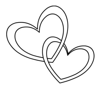 intertwined hearts template