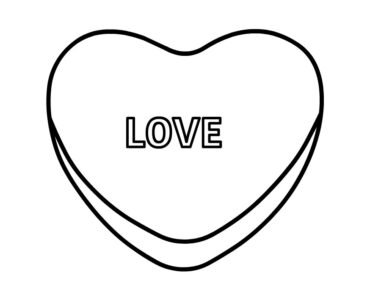 love heart candy