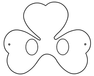 shamrock mask template