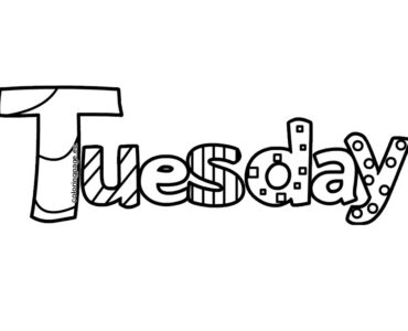 tuesday coloring