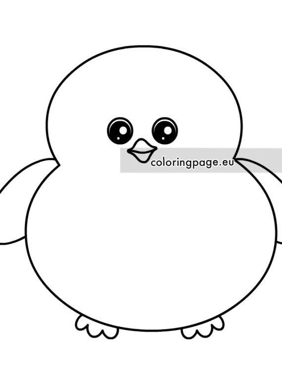 Adorable chick | Coloring Page