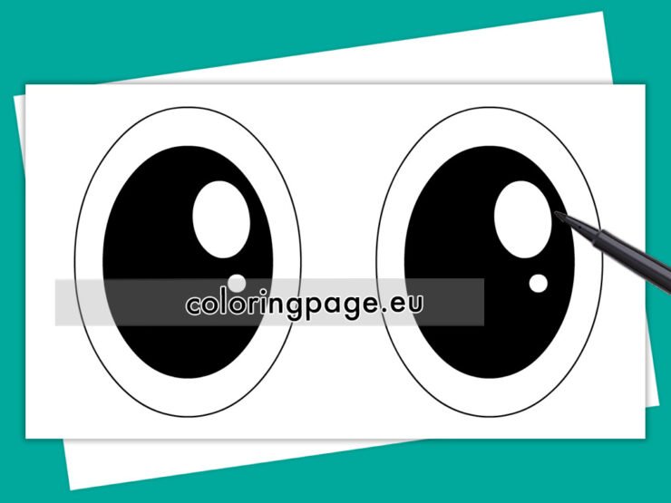 10 Cute Eyes Coloring Pages Full of Expressions