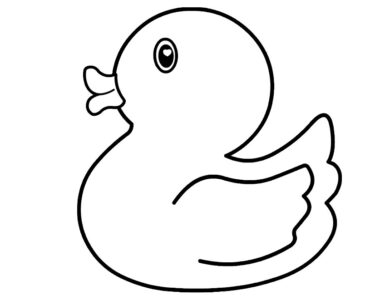 Cute Duck | Coloring Page