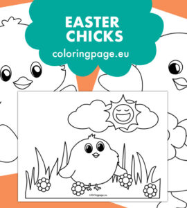 easter chicks coloring