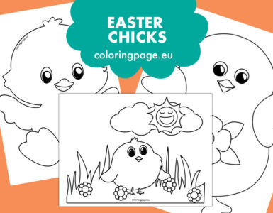 easter chicks coloring