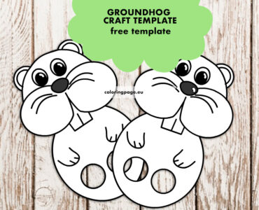groundhog craft template
