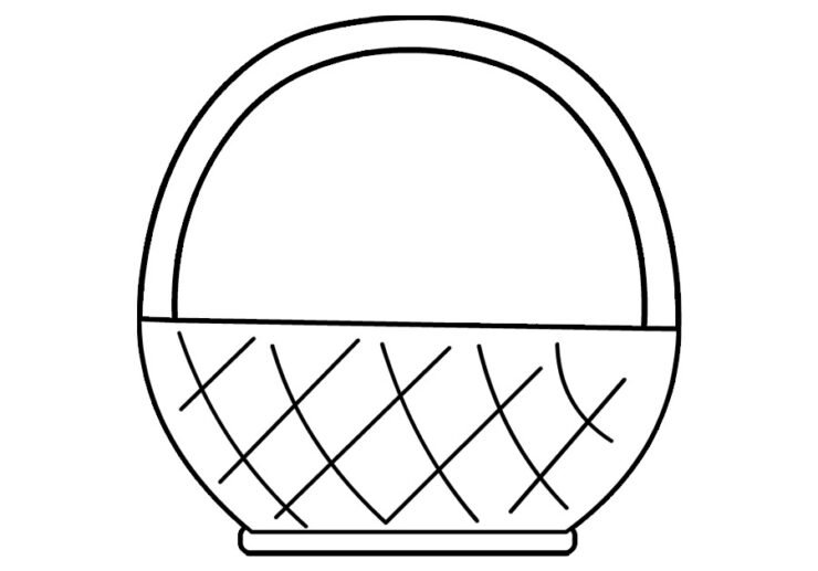 Wicker basket | Coloring Page