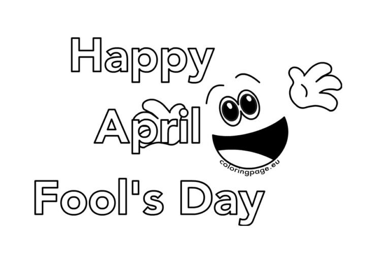 Printable April Fools Day | Coloring Page
