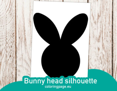 bunny head silhouette