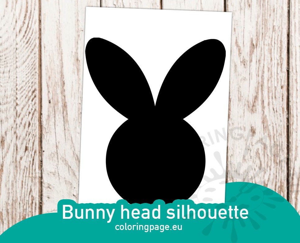 bunny head silhouette