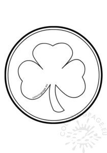 Saint Patrick Day coin | Coloring Page