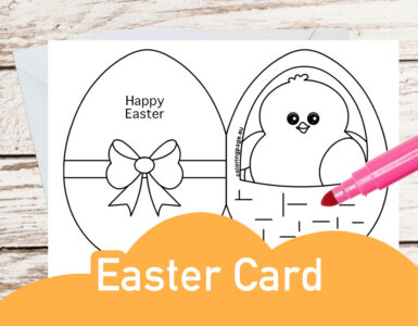 easter card coloring