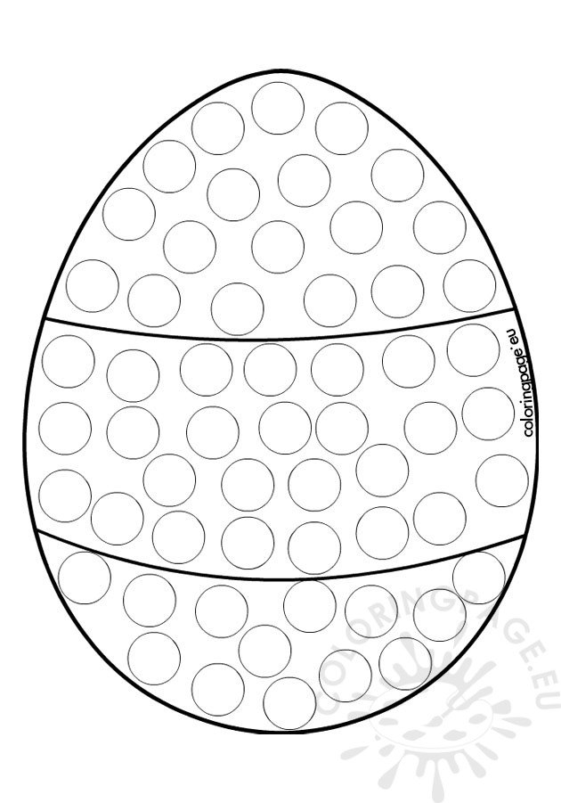 easter egg dot art