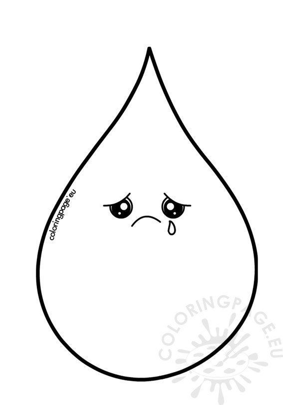 sad water drop