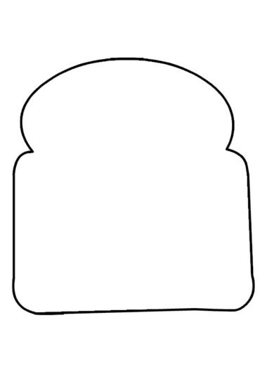 Toast template | Coloring Page