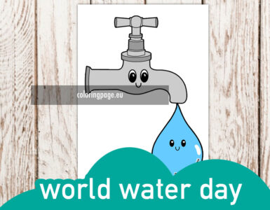 world water day drop