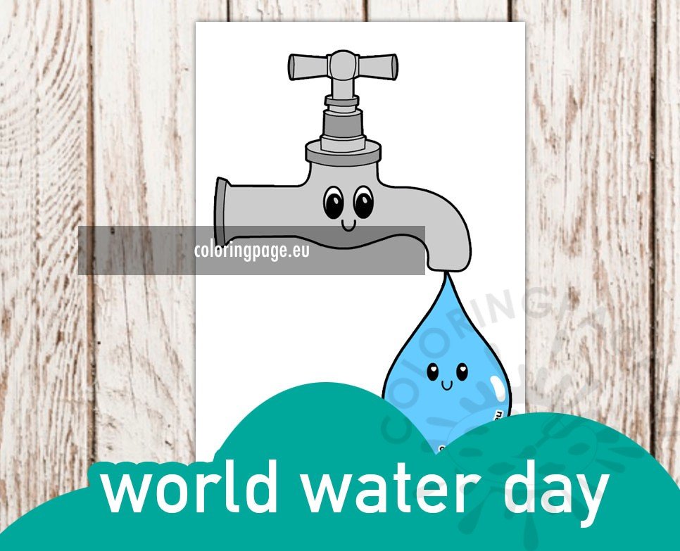 world water day drop