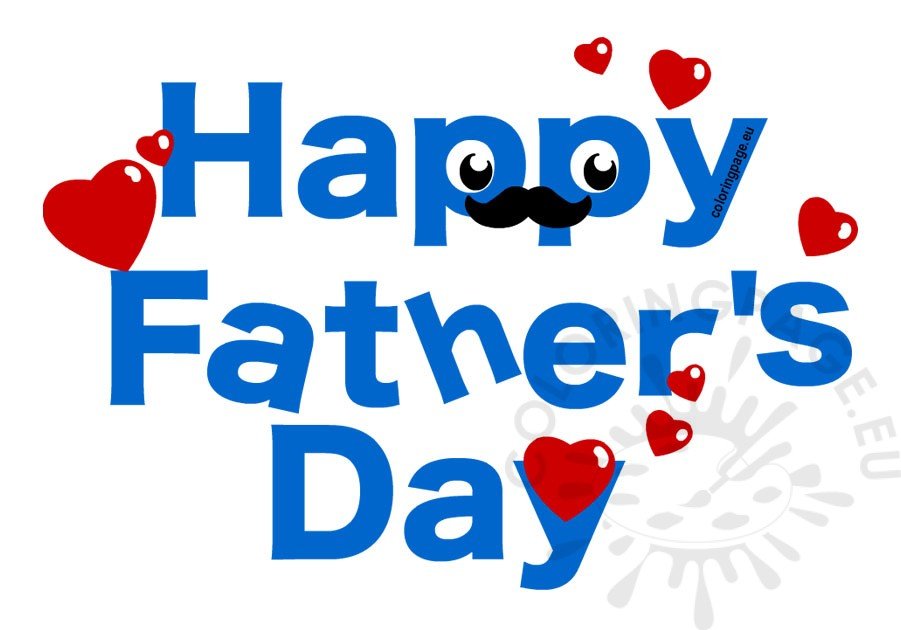 happy fathers day hearts