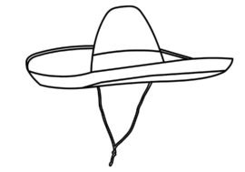 Mexican Hat | Coloring Page