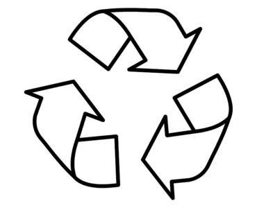 recycling symbol template