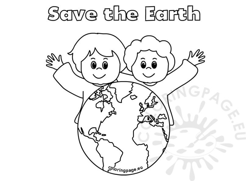 save earth coloring