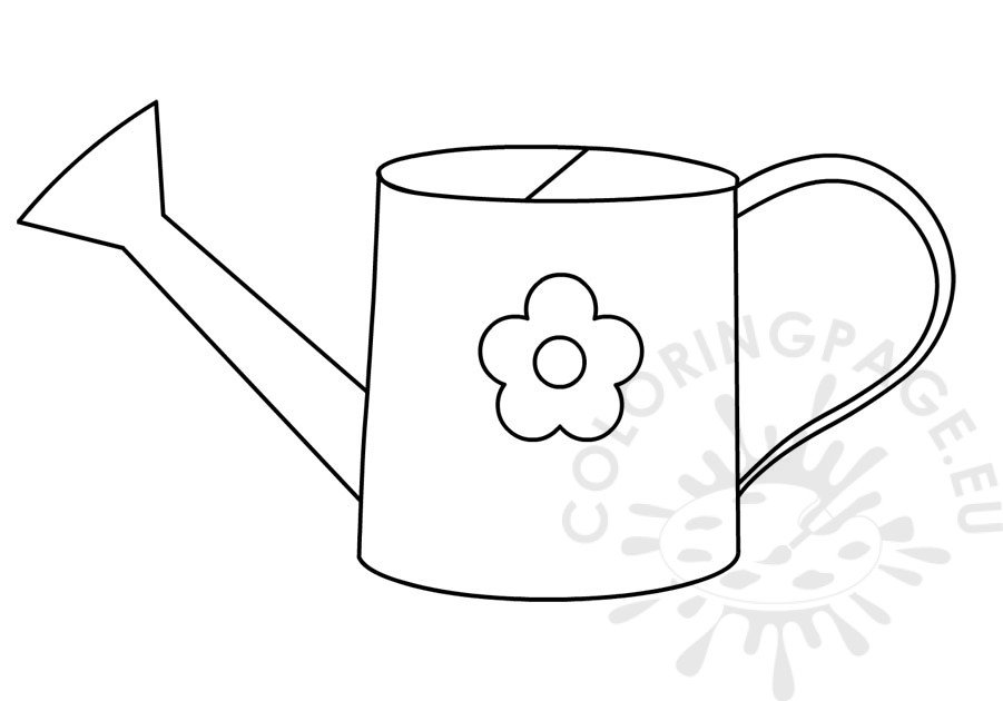 Watering Can Coloring Page