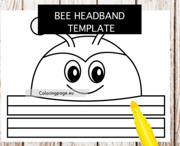 bee headband template