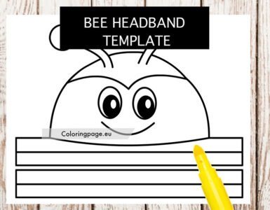 bee headband template