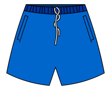 blue swimming shorts