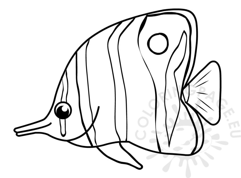 Butterfly fish | Coloring Page