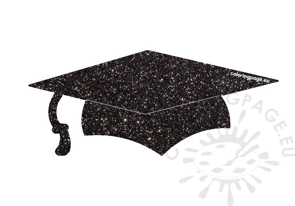 glitter graduation cap