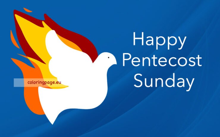 Happy Pentecost Sunday | Coloring Page