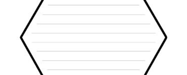 hexagon writing template