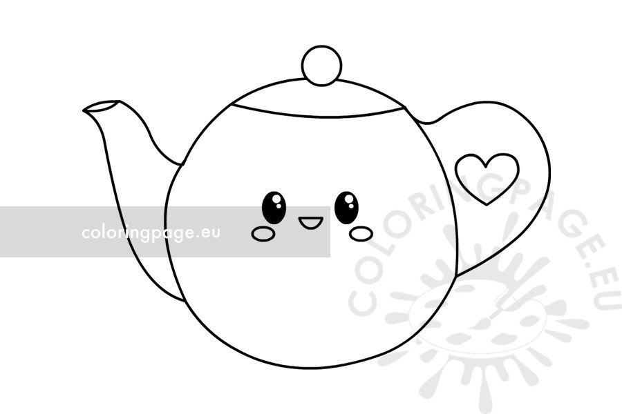 kawaii teapot